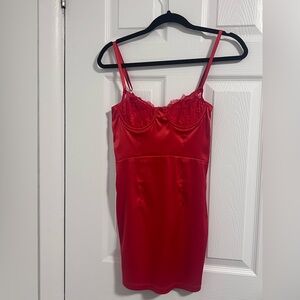 Fashion Nova Sweet Seduction Satin Mini Dress